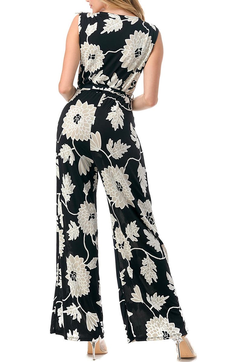 O.L. Tie Waist Wide Leg Jumpsuit, Alternate, color, 