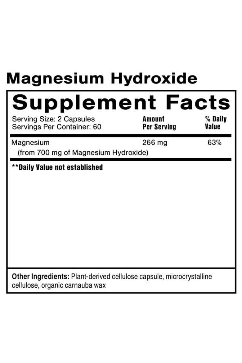Magnesium Hydroxide Capsules, Alternate, color, None