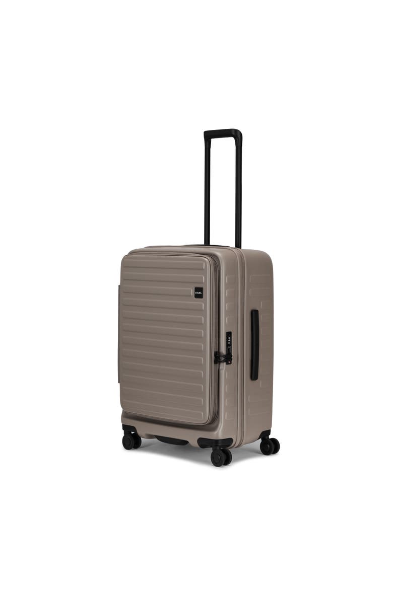 Cubo Medium Check in 26 inch Lightweight Luggage, Alternate, color, Warm Grey