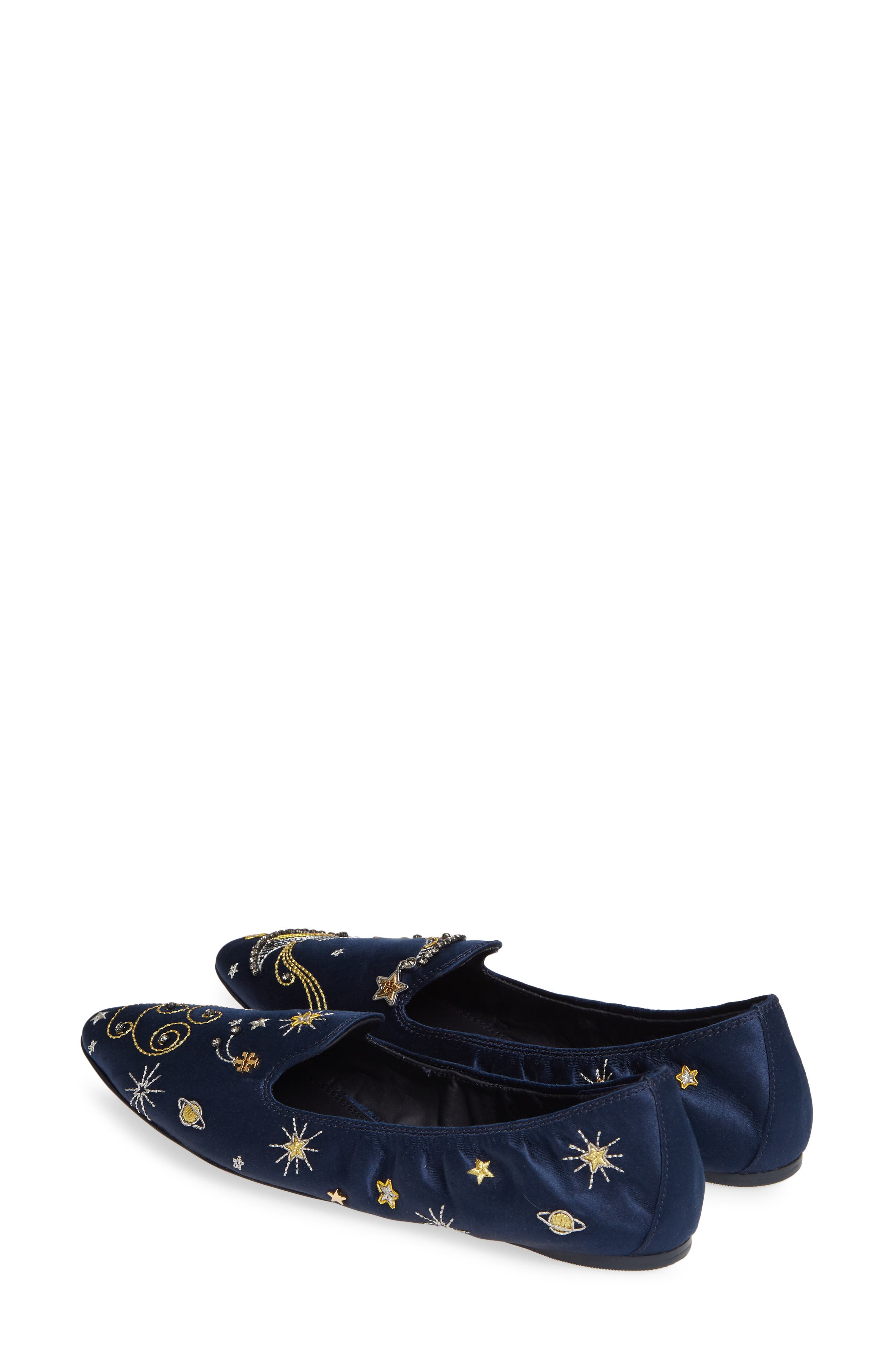 Tory Burch Olympia Embellished Loafer Flat, Alternate, color, 