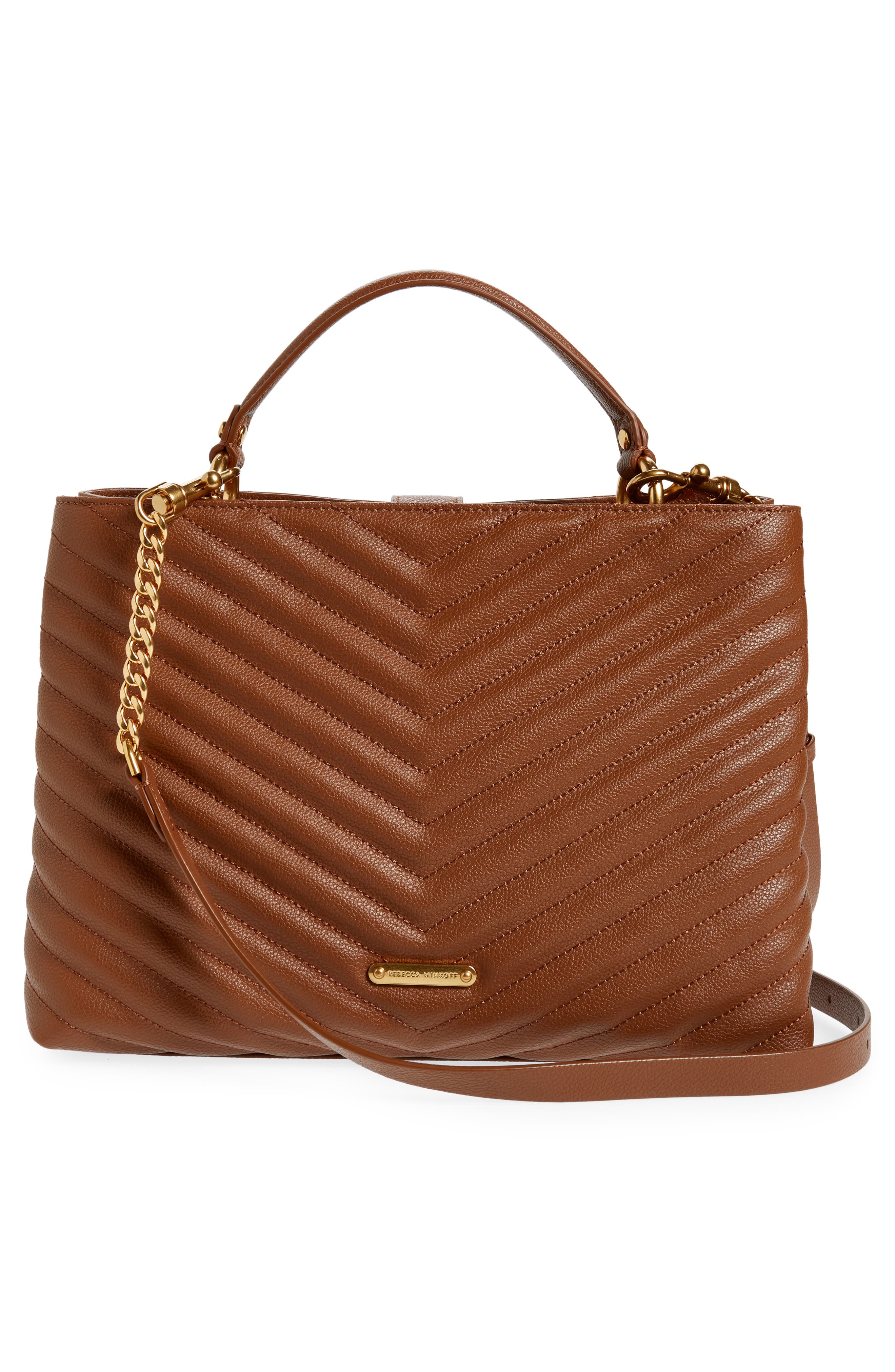 Rebecca Minkoff Large Edie Top Handle Satchel, Alternate, color, 