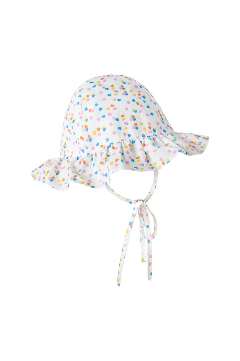 Heart Confetti Sundress & Hat, Alternate, color, Ivory
