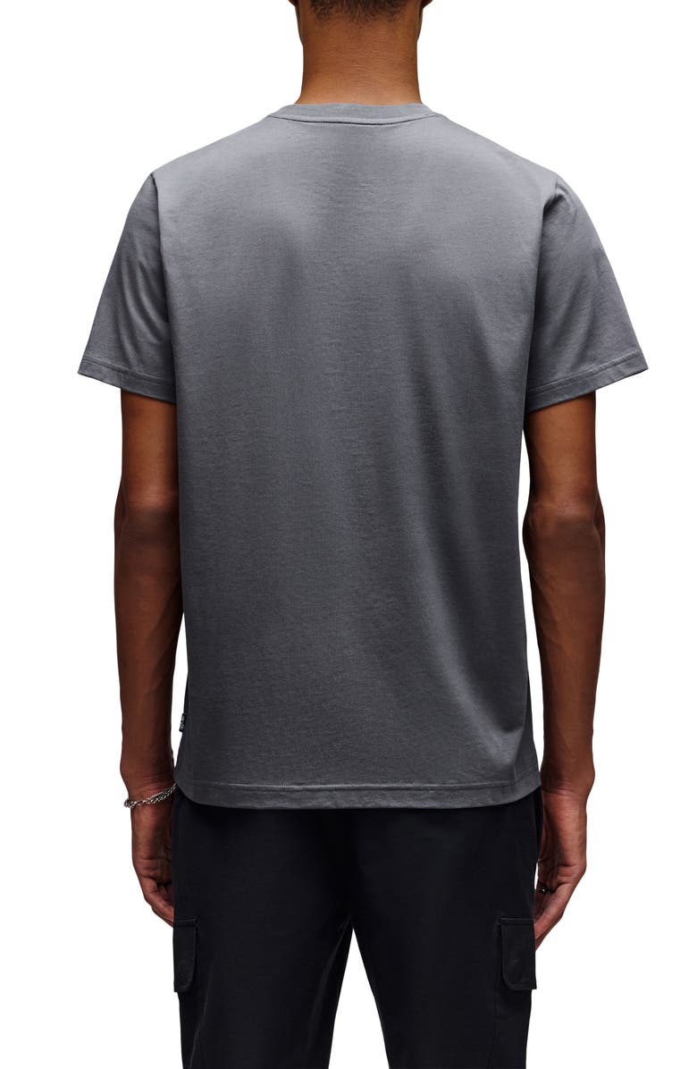 Psycho Bunny Grant Dimensional Bunny Pima Cotton Graphic T-Shirt, Alternate, color, Blackened Pearl