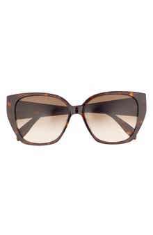 McQueen 58mm Oversize Cat Eye Sunglasses
