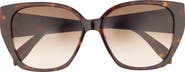 McQueen 58mm Oversize Cat Eye Sunglasses