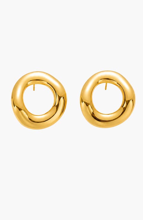 Round Flow Sculptural Earrings