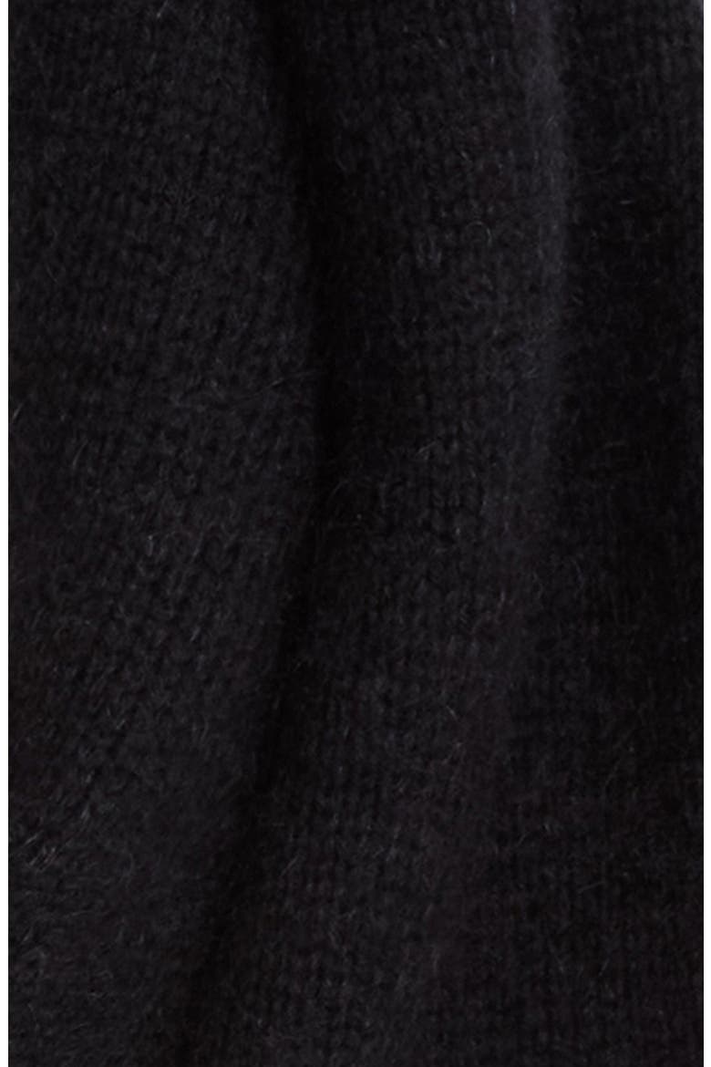 Hand-knitted Wool Scarf, Alternate, color, BLACK AND NAVY BLUE