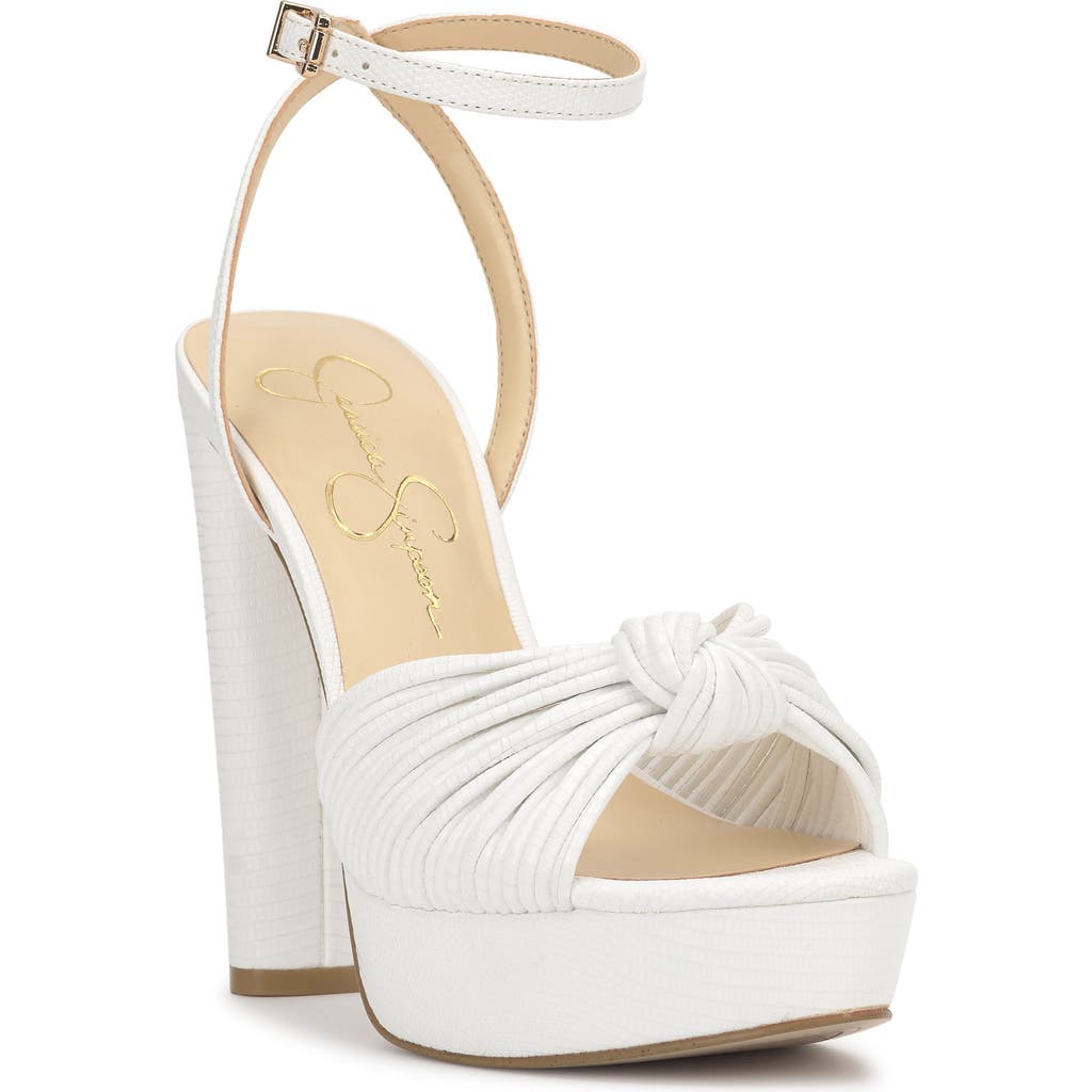 Jessica Simpson Immie Platform Sandal In White 17
