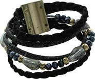 OLIVIA WELLES Eva Faux Stack Magnetic Bracelet