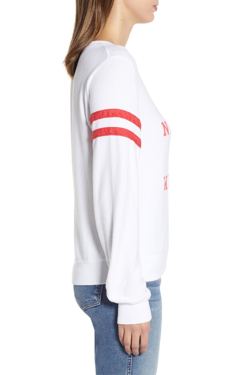 Wildfox Naughty Nice Whatever Sweatshirt, Alternate, color, 