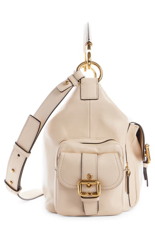 Chloé Large Leather Camera Bag In 20e Boyish Brown