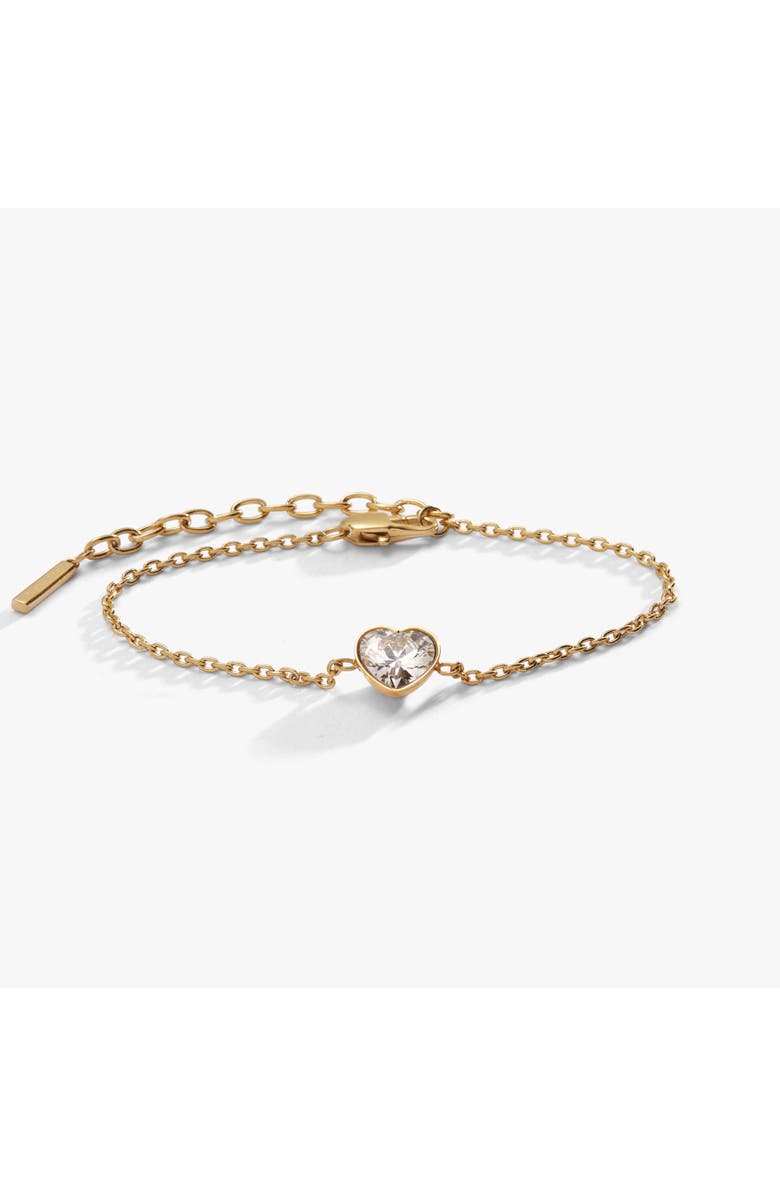 Alex and Ani Heart Bracelet, Main, color, Gold