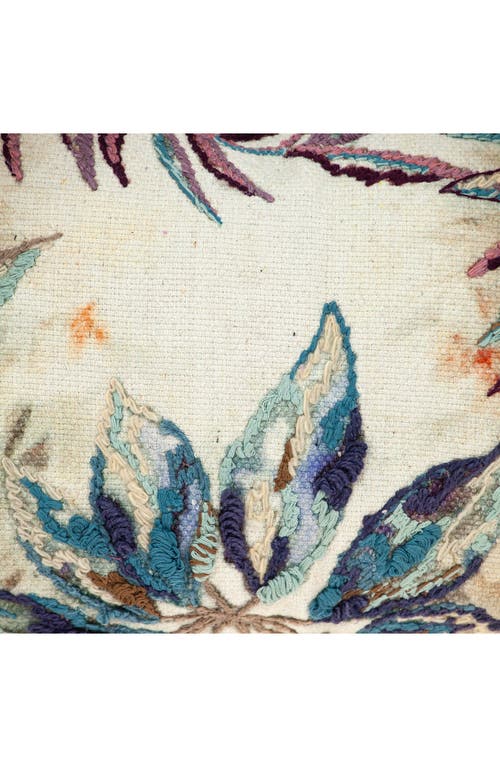 Parkland Collection Embroidered Accent Pillow In Multicolor
