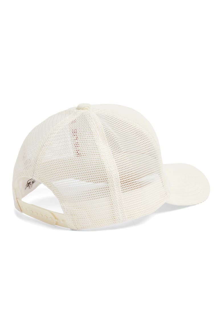 Signature Corduroy Trucker Hat, Alternate, color, WHITE