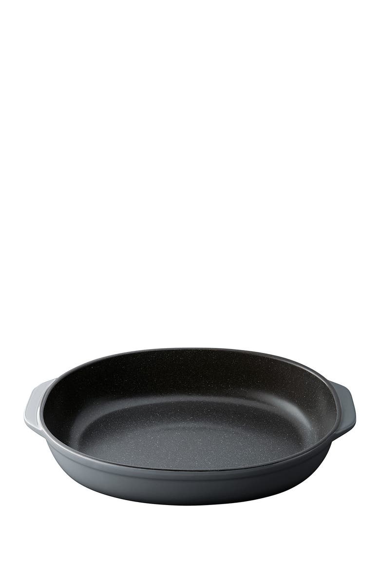 BergHOFF Grey Gem 16" Stoneware Oval Baking Dish, Main, color, Grey