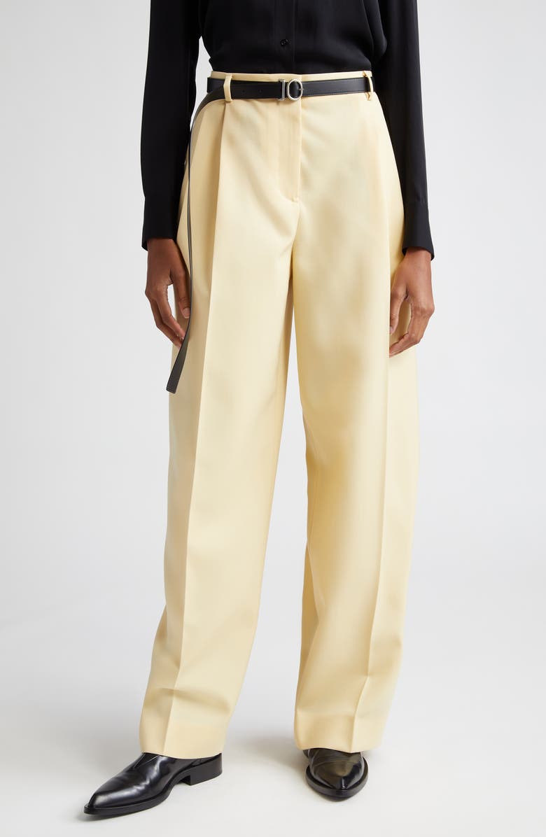 Jil Sander Relaxed Pleat Wide Leg Pants, Main, color,
