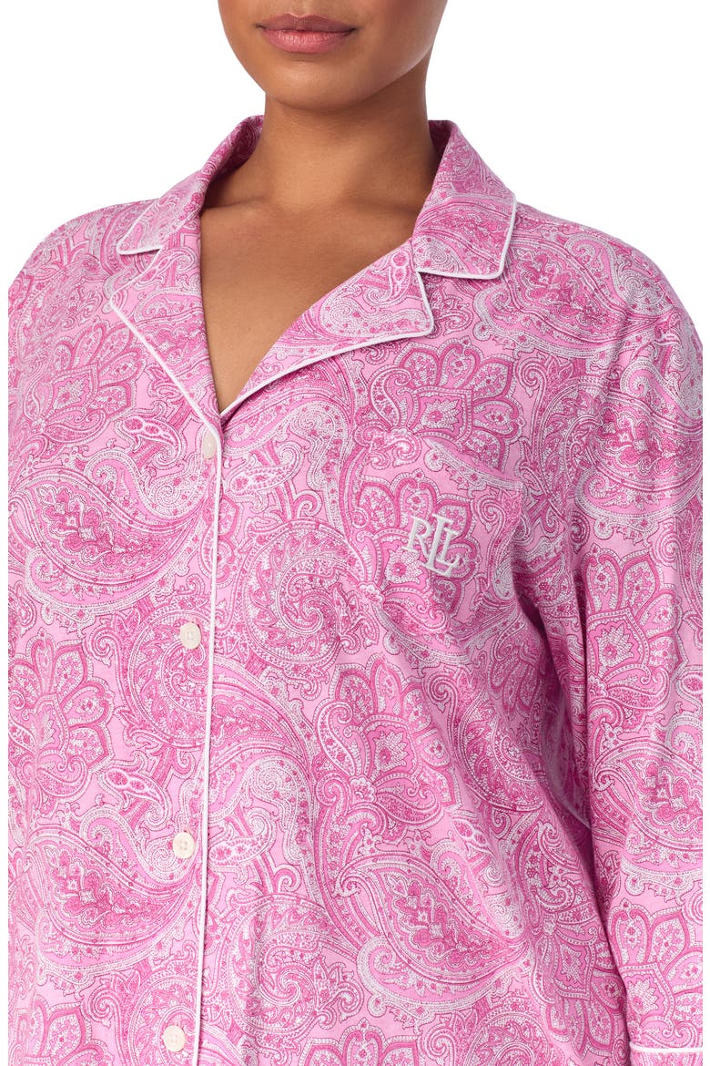 Knit Jersey Sleep Shirt, Alternate, color, PINK PAISLEY