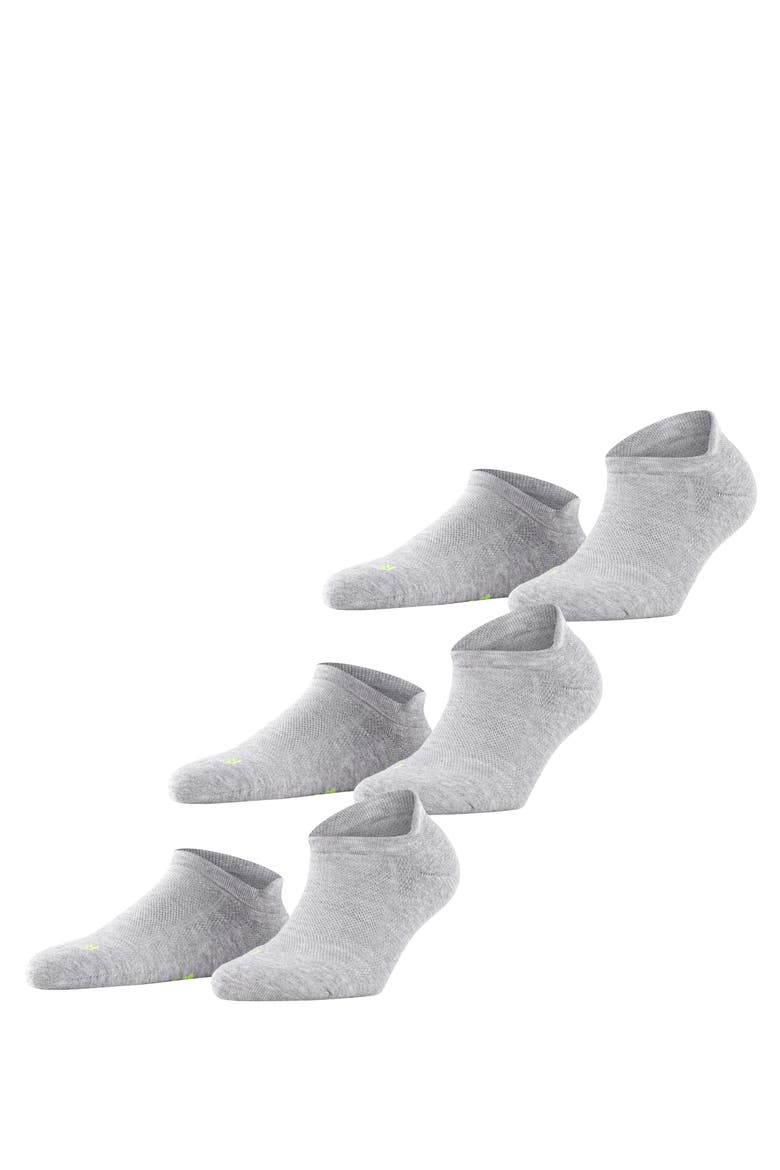 Cool Kick 3-Pack Sneaker Socks, Main, color, Light Grey