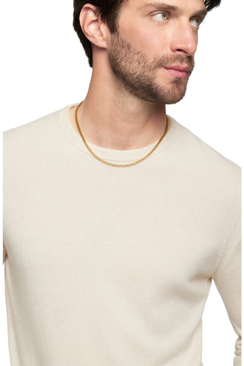 Men's 18K Yellow Gold Box Chain Necklace, 3.4mm, Alternate, color, 18KYG