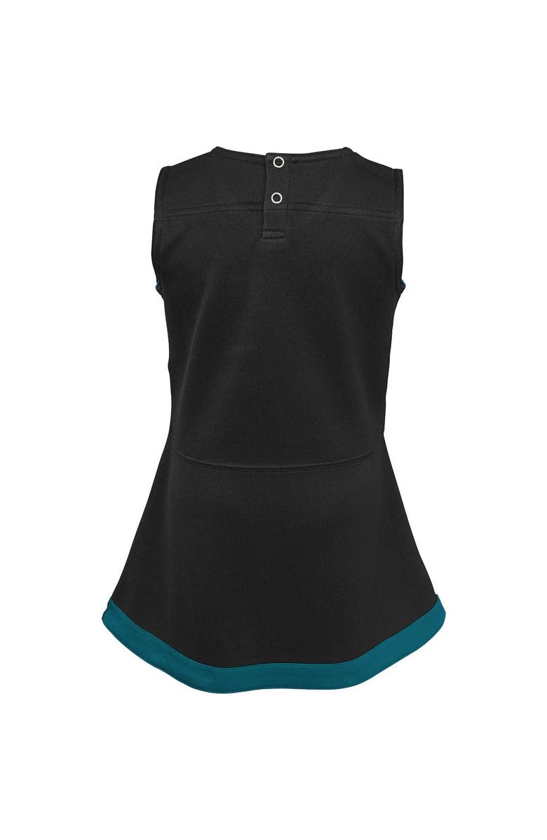 Outerstuff Girls Infant Black Jacksonville Jaguars Cheer Captain Jumper Dress, Alternate, color, Black