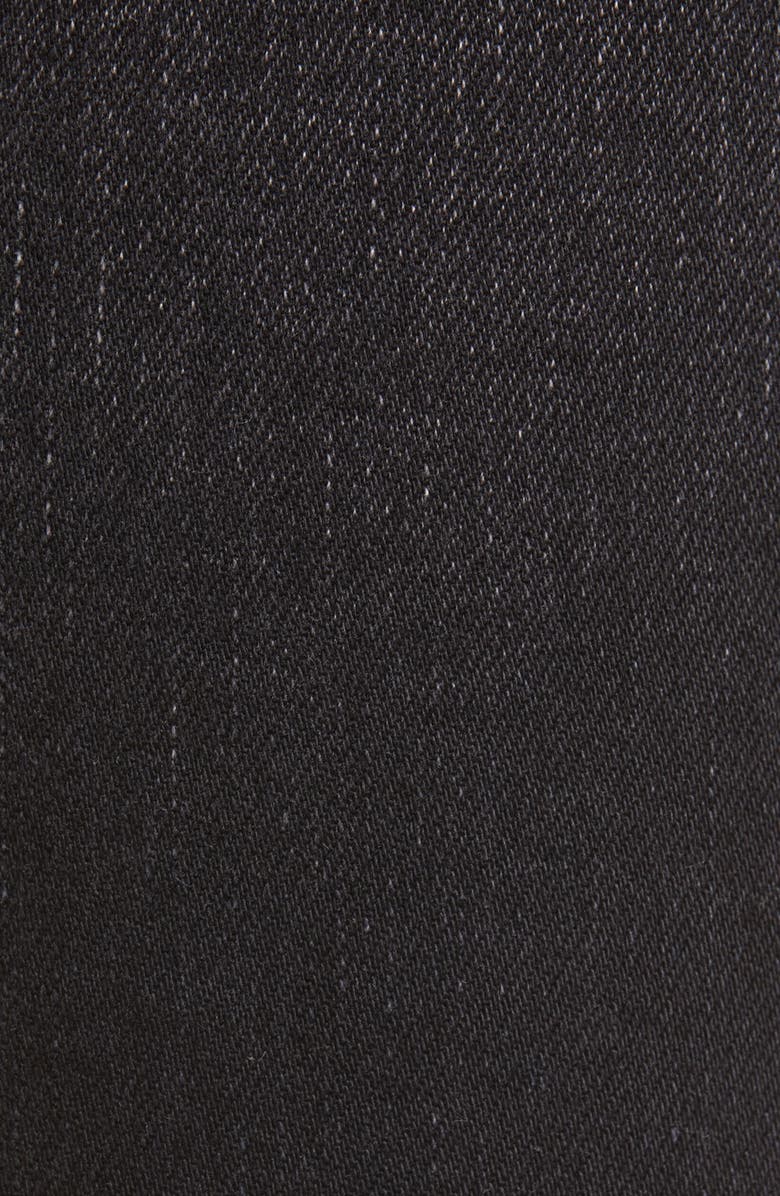 AMIRI Paint Drip Logo Ripped Skinny Jeans, Alternate, color, 