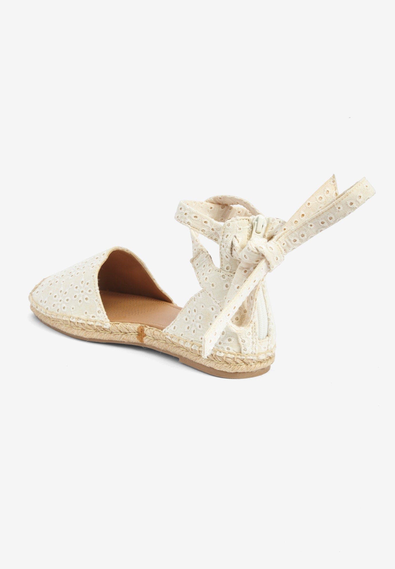 The Shayla Flat Espadrille, Alternate, color, WHITE EYELET