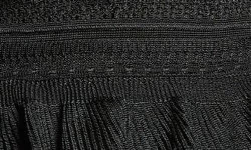 Zimmermann Crush Paneled Ruffled Ribbed-knit And Crochet Mini Dress In Black