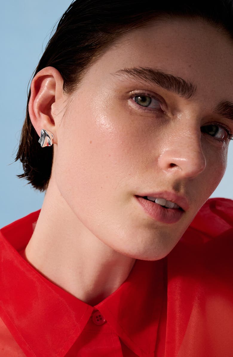 Jenny Bird Zoe Stud Earrings, Alternate, color, High Polish Silver