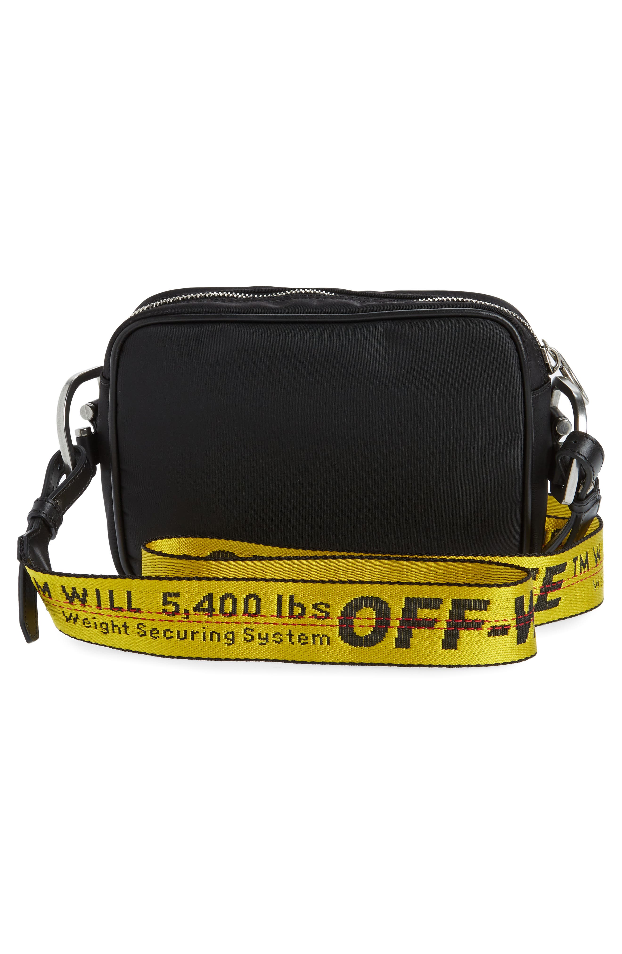 Off-White Logo Nylon Crossbody Bag, Alternate, color, 