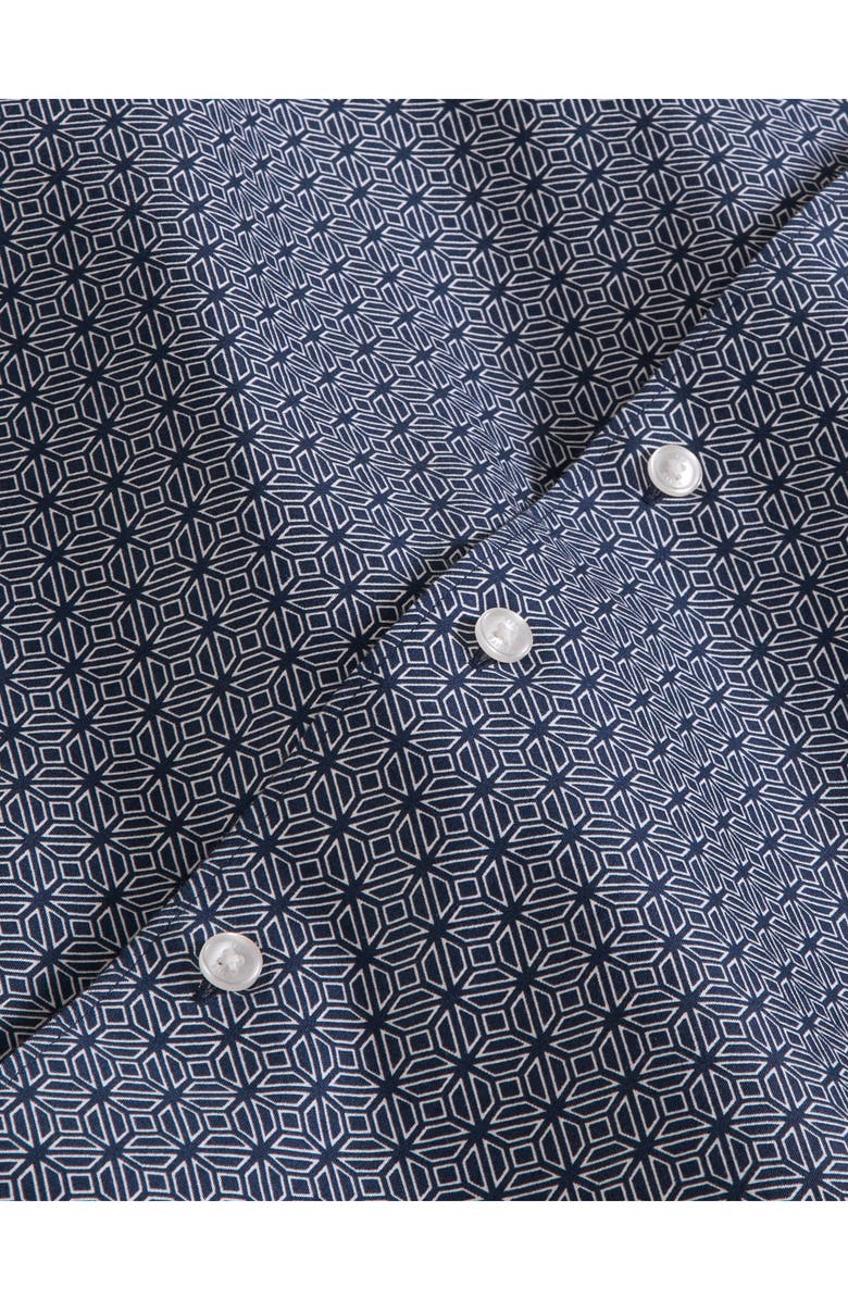 Ted Baker Soren Clarot Print Long Sleeve Button-Up Shirt, Alternate, color, Dark Denim