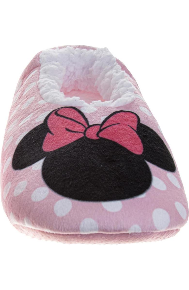 Disney Minnie Mouse Slippers, Alternate, color, Pink