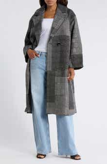 Desigual Patchwork Double Breasted Overcoat