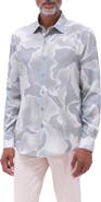 Bugatchi Julian Shaped Fit Abstract Print Button-Up Shirt