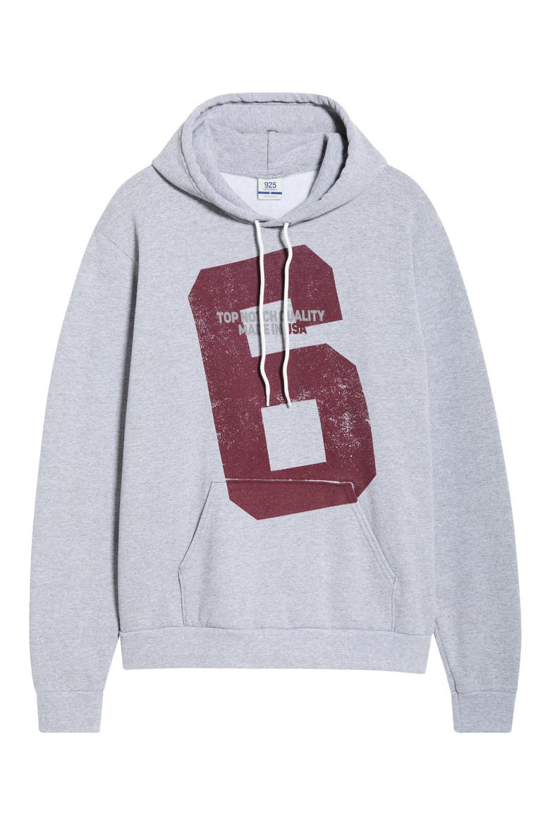 Playbook Graphic Cotton Hoodie, Alternate, color, ASH GREY