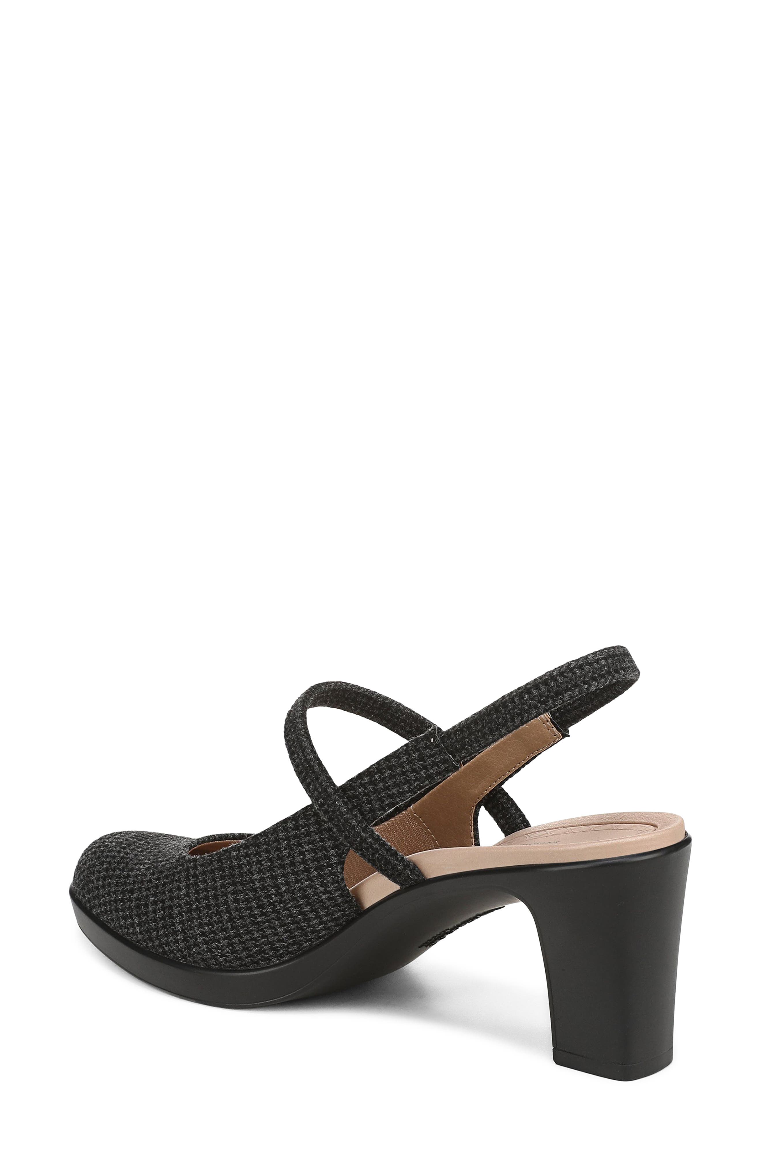LifeStride Evoke Slingback Mary Jane Platform Pump, Alternate, color, Black Grey