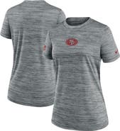Nike Women's Nike Gray San Francisco 49ers Sideline Velocity Performance T-Shirt