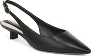 Franco Sarto Pura Slingback Pointed Toe Kitten Heel Pump