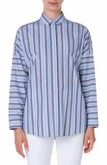 Akris punto Stripe Poplin Shirt