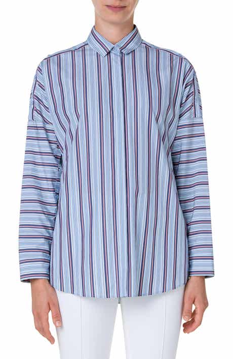 Akris punto Stripe Poplin Shirt