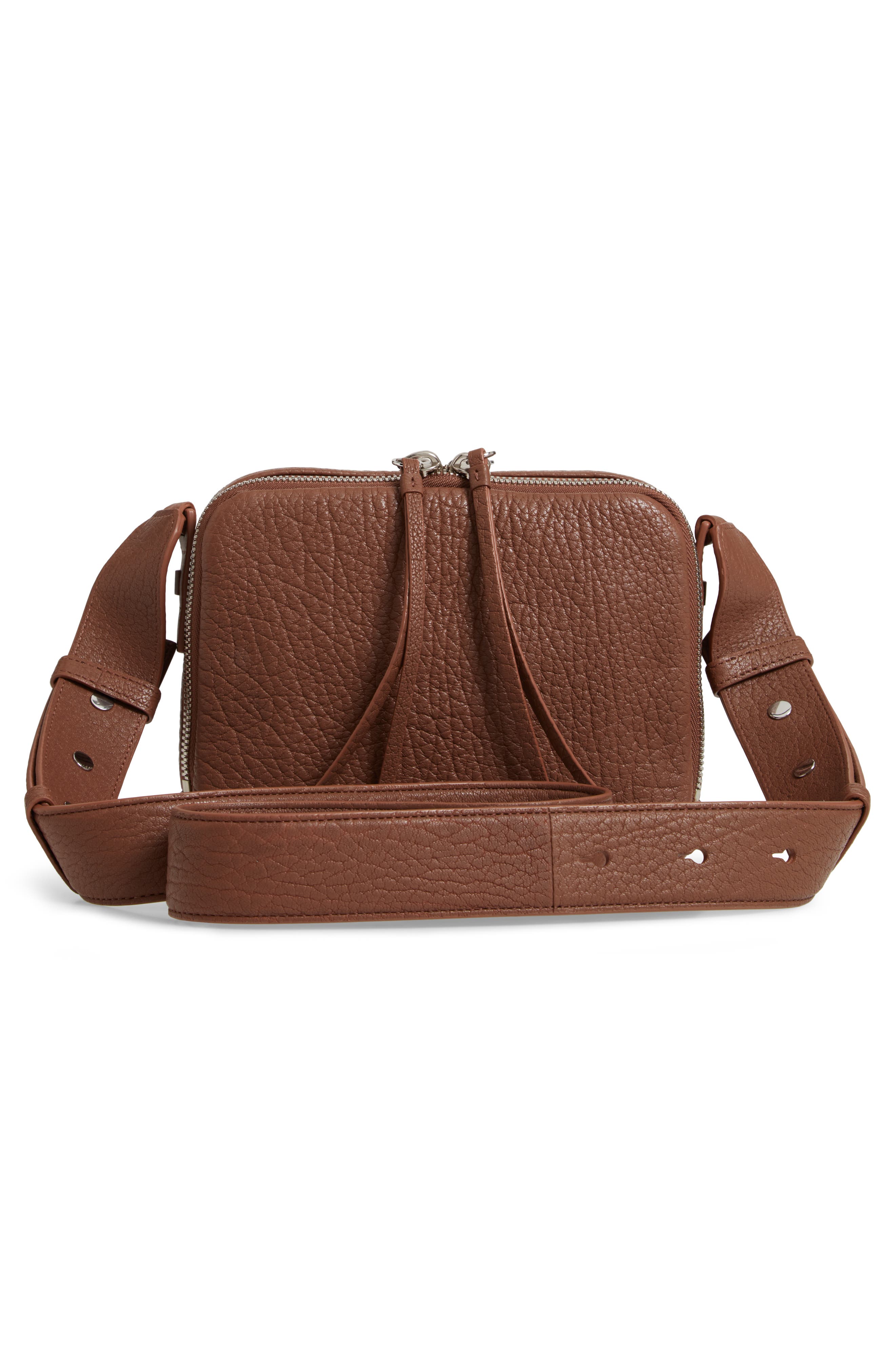 Vincent Leather Crossbody Bag, Alternate, color, CHOCOLATE BROWN
