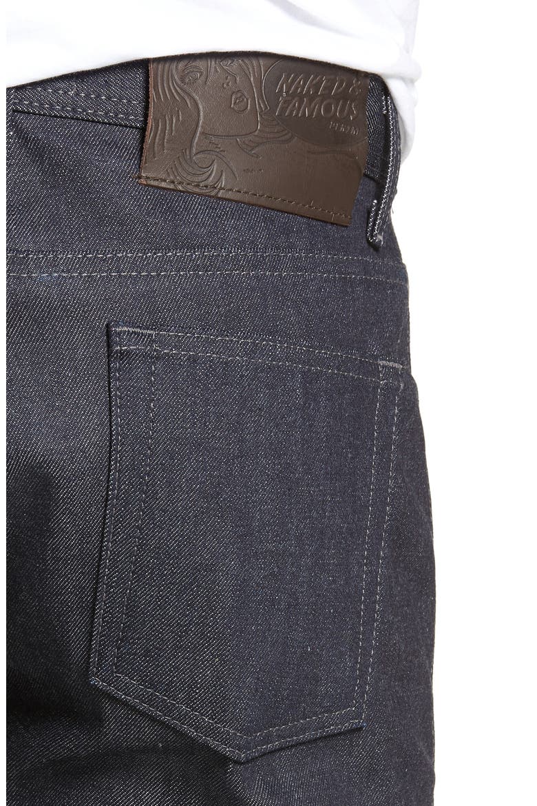 Weird Guy Slim Fit Selvedge Jeans, Alternate, color, INDIGO
