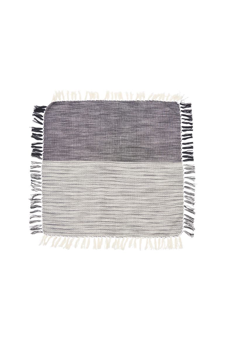 Kerbey Onyx Cotton Napkin Set of 4, Alternate, color, Black
