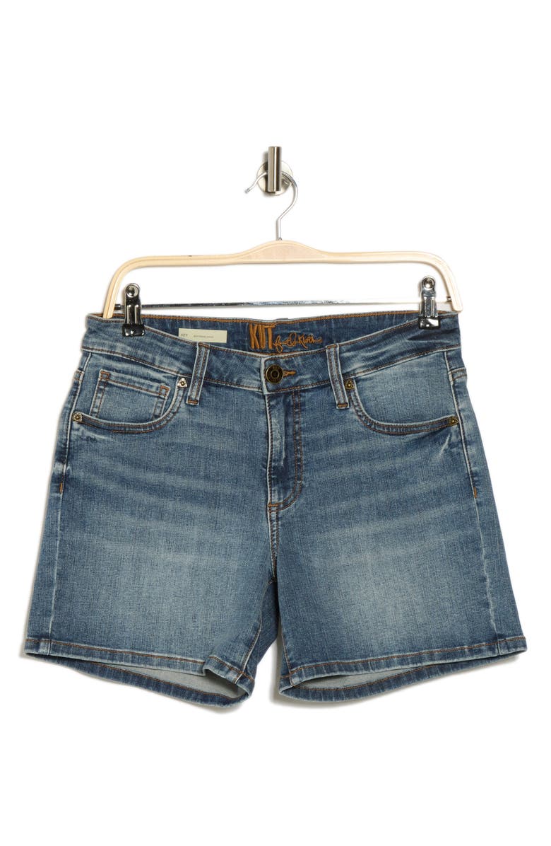 KUT from the Kloth Kity Denim Shorts, Alternate, color, Anthericum