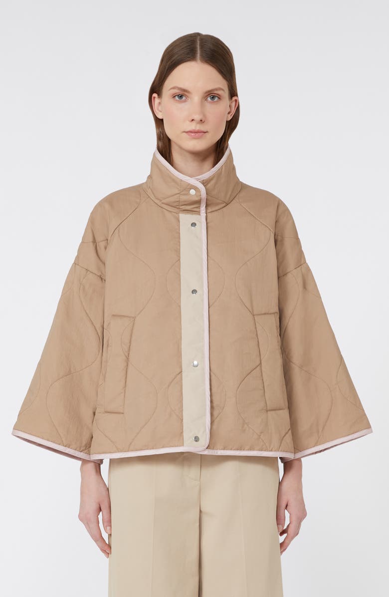 Weekend Max Mara Ronco Water Repellent Quilted Reversible Jacket, Alternate, color, Powder