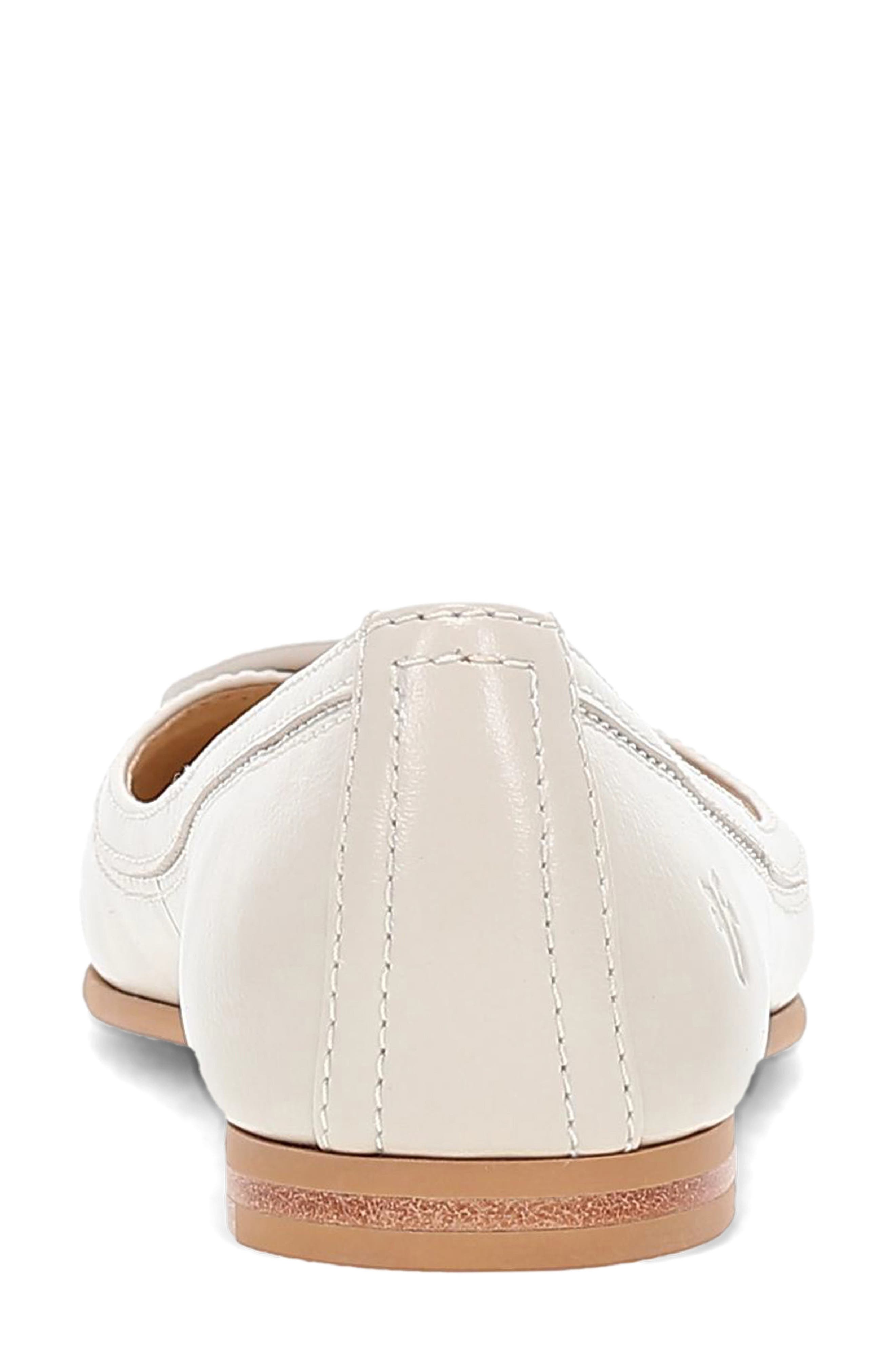Carson Logo Ballet Flat, Alternate, color, IVORY