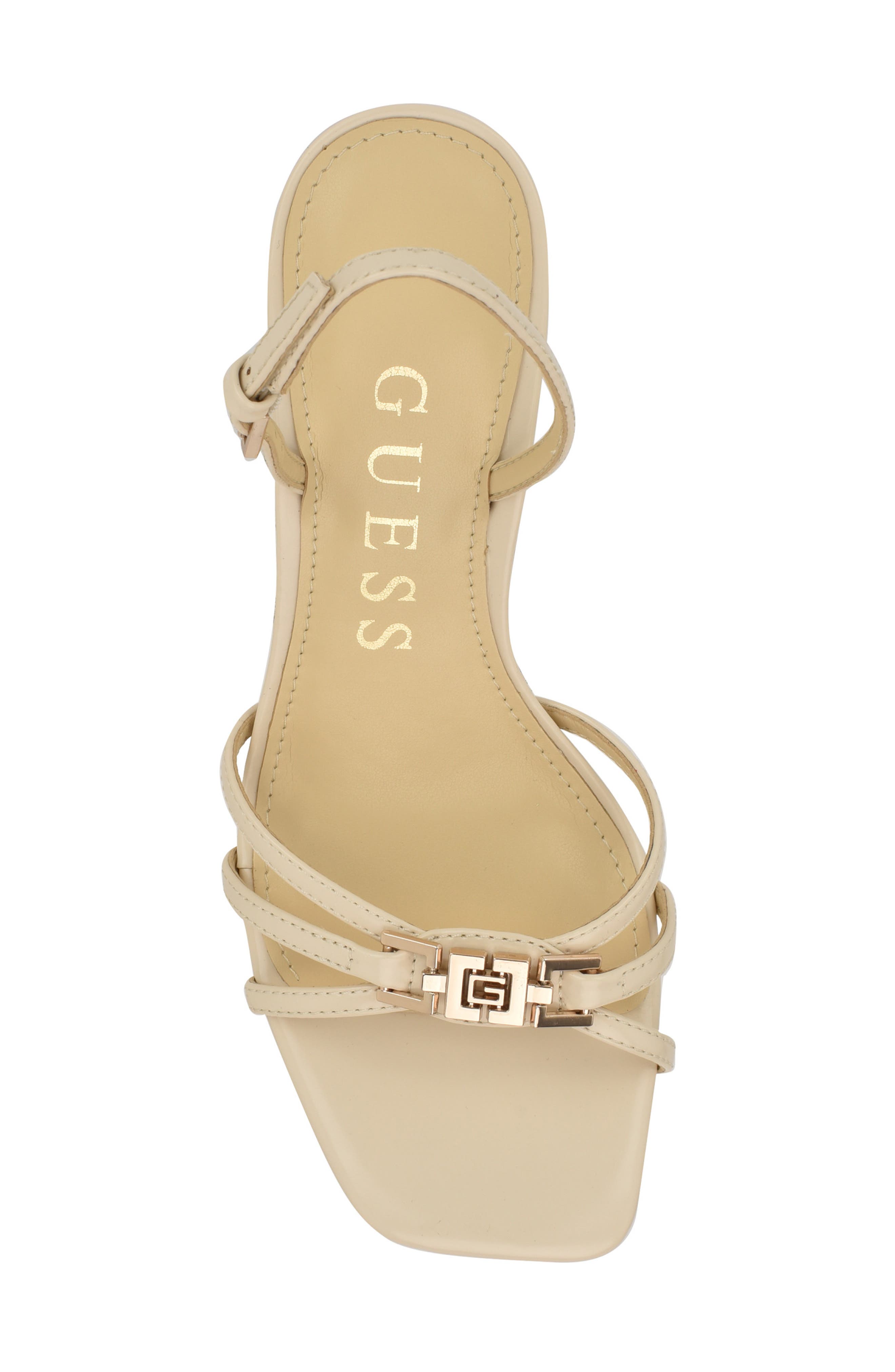 GUESS Twilla Slingback Sandal, Alternate, color, Ivory