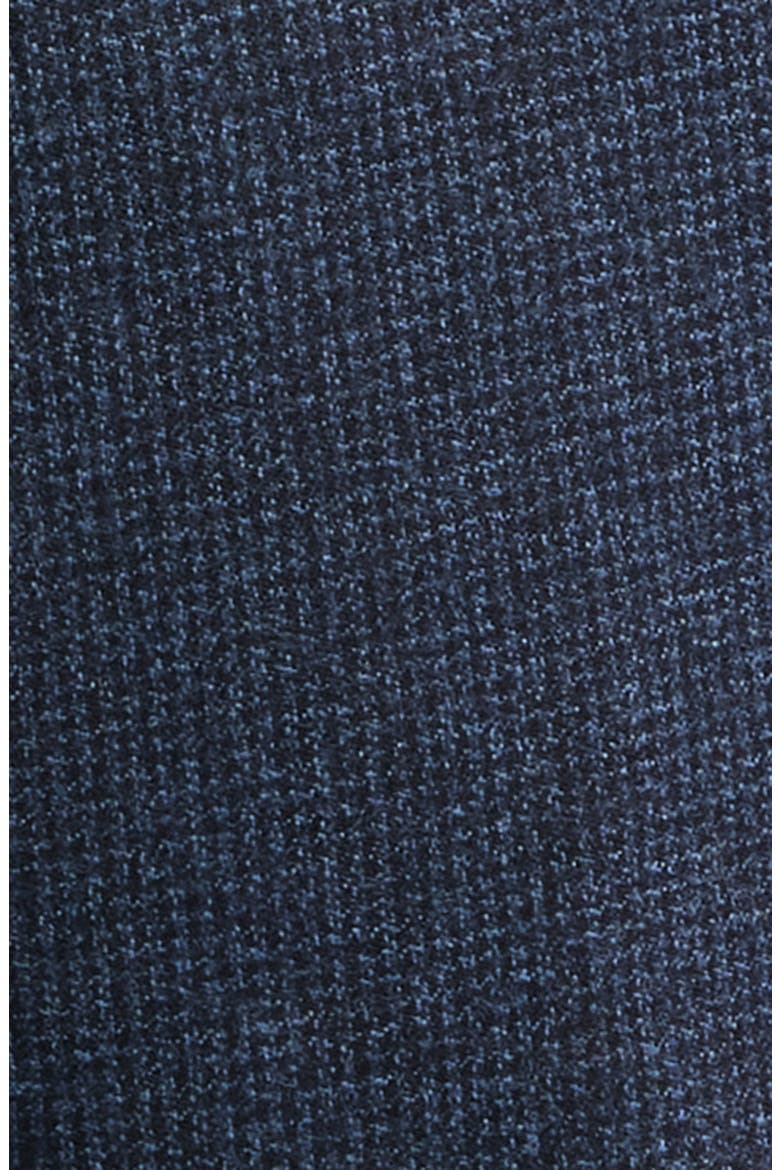 Jetsetter Italian Wool Houndstooth Dress Pants, Alternate, color, DARK NAVY HOUNDSTOOTH