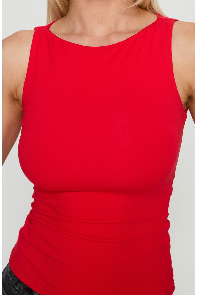 Lose Your Number Jersey Tank, Alternate, color, RED
