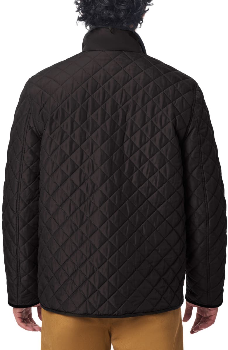 Bernardo Smart Leisure Quilted Barn Jacket, Alternate, color, Black