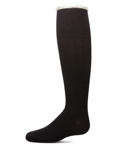 Foldover Two Tone Knee High Socks (Little Kid & Big Kid)